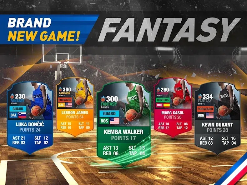 Basketball Fantasy Manager NBA  [МОД Меню] Screenshot 3