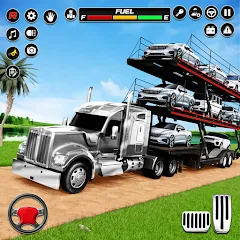 Скачать взломанную Car Transporter 3d:Truck Games  [МОД Menu] - полная версия apk на Андроид