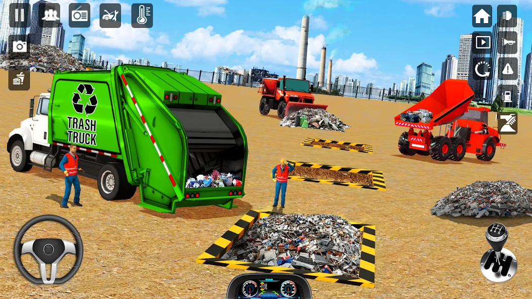 Trash Truck Games Simulator 3D  [МОД Много монет] Screenshot 3