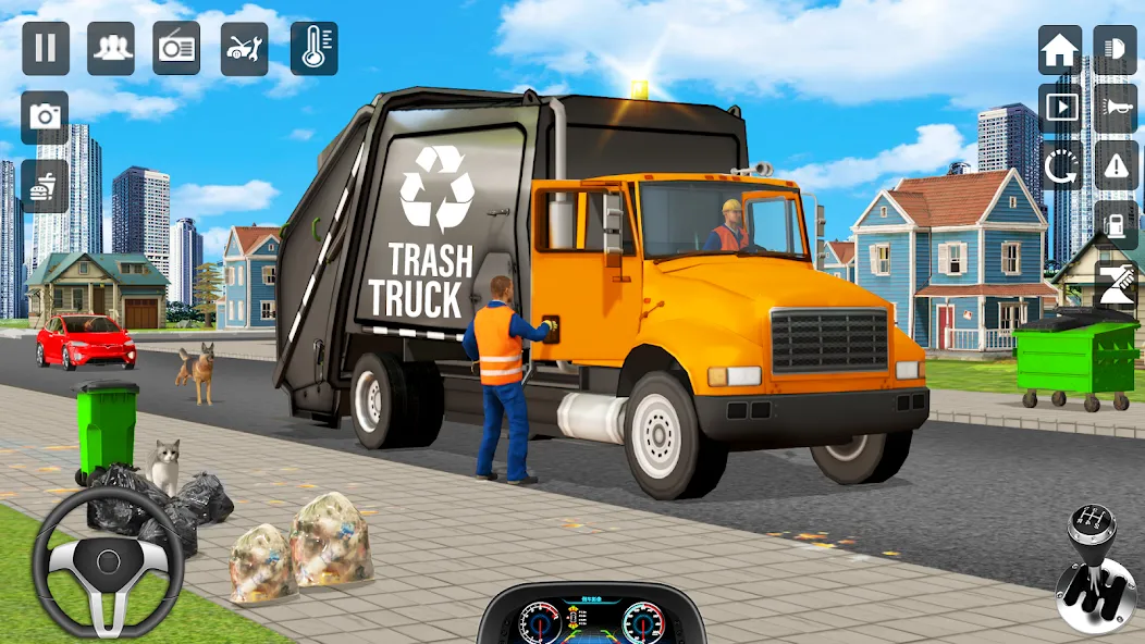 Trash Truck Games Simulator 3D  [МОД Много монет] Screenshot 5