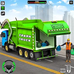 Взломанная Trash Truck Games Simulator 3D  [МОД Много монет] - последняя версия apk на Андроид