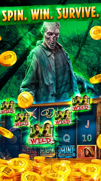 The Walking Dead Casino Slots (Зе Вокинг Дед Казино Слотс)  [МОД Много денег] Screenshot 3