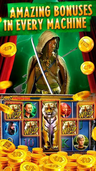 The Walking Dead Casino Slots (Зе Вокинг Дед Казино Слотс)  [МОД Много денег] Screenshot 4