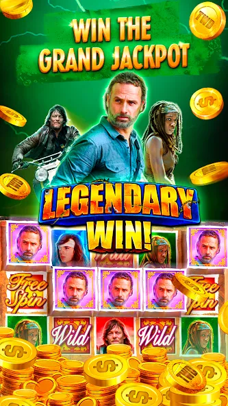 The Walking Dead Casino Slots (Зе Вокинг Дед Казино Слотс)  [МОД Много денег] Screenshot 5