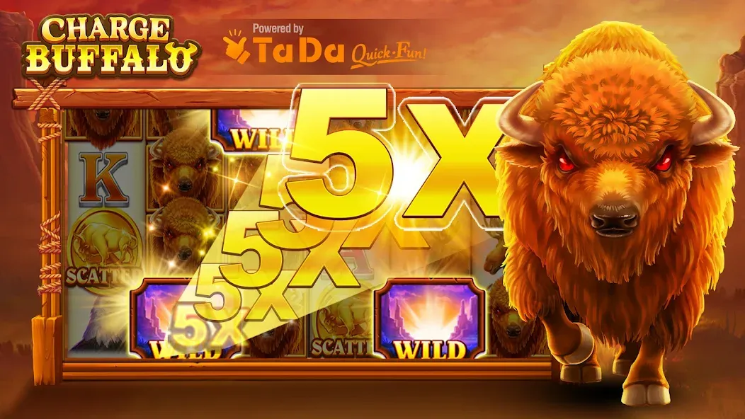 Charge Buffalo Slot-TaDa Games (Чардж Буффало Слот)  [МОД Unlocked] Screenshot 1