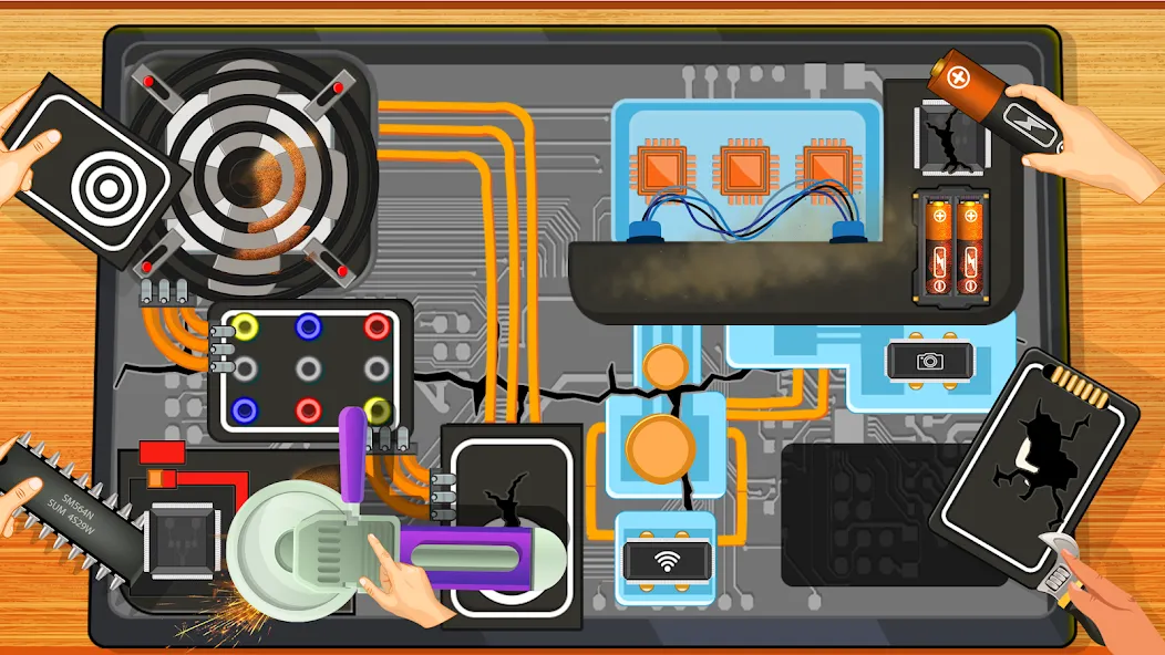 Electronics Repair Master  [МОД Бесконечные монеты] Screenshot 1