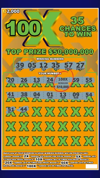 Lottery Scratchers Ticket Off (Лотерейный билет на ободрителейскретчи)  [МОД Много денег] Screenshot 1