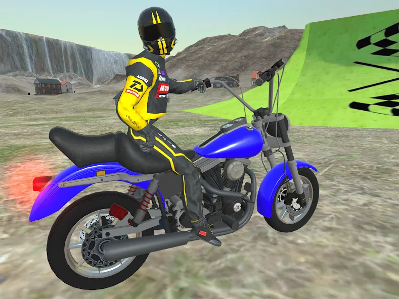 Moto bike Driving: Mega Ramp  [МОД Unlimited Money] Screenshot 1