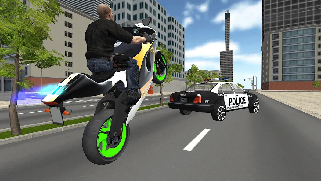 Bike Driving: Police Chase  [МОД Много денег] Screenshot 2