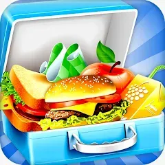 Скачать взлом Lunch Box cooking Games 2023 (ШКОЛЬНЫЙ ОБЕД ПРИГОТОВЛЕНИЕ ПИЩИ Создание поваров)  [МОД Бесконечные деньги] - стабильная версия apk на Андроид