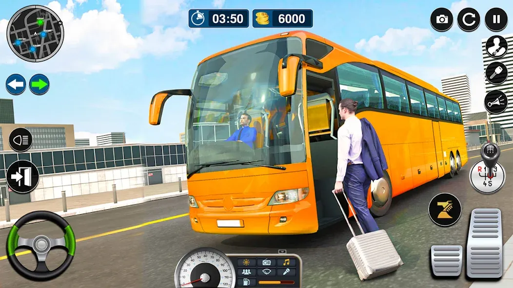 Bus Simulator Game: Coach Game  [МОД Бесконечные монеты] Screenshot 2