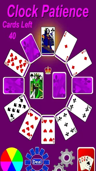 Clock Patience Solitaire (Клок Пэйшенс Солитер)  [МОД Unlocked] Screenshot 1