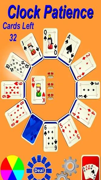 Clock Patience Solitaire (Клок Пэйшенс Солитер)  [МОД Unlocked] Screenshot 2