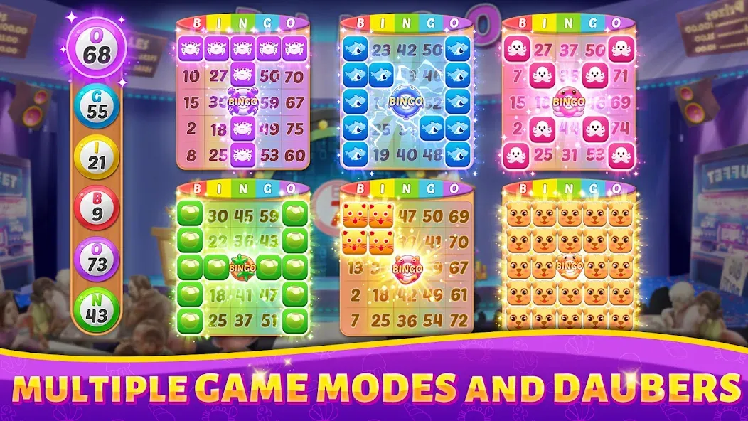 Bingo Rush - Club Bingo Games (Бинго Раш)  [МОД Все открыто] Screenshot 2