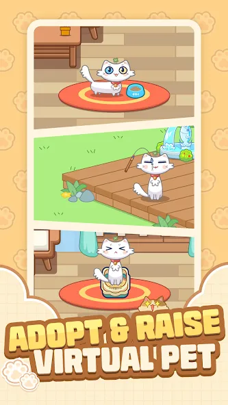 Cat Time - Cat Game, Match 3 (Кэт Тайм)  [МОД Много денег] Screenshot 1