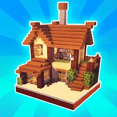 Скачать взломанную MiniCraft Village (МиниКрафт Деревня)  [МОД Много денег] - последняя версия apk на Андроид