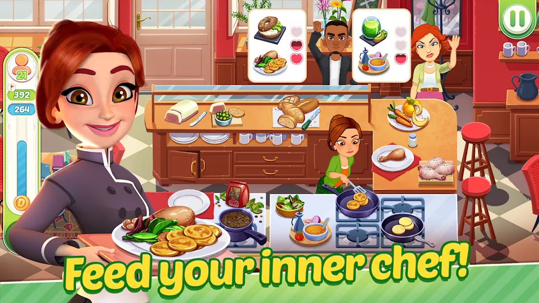 Delicious World - Cooking Game (Делишес Ворлд)  [МОД Бесконечные монеты] Screenshot 2