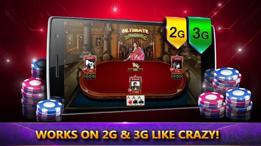 Ultimate Teen Patti (3 Patti) (ЮТП)  [МОД Все открыто] Screenshot 3