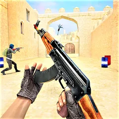Скачать взломанную Commando Gun Shooting Games  [МОД Mega Pack] - стабильная версия apk на Андроид