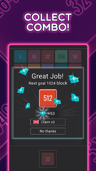 Join Blocks 2048 Number Puzzle (Джоин Блокс)  [МОД Mega Pack] Screenshot 4