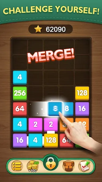 Merge Puzzle - Number Games (Мердж Пазл)  [МОД Много монет] Screenshot 2