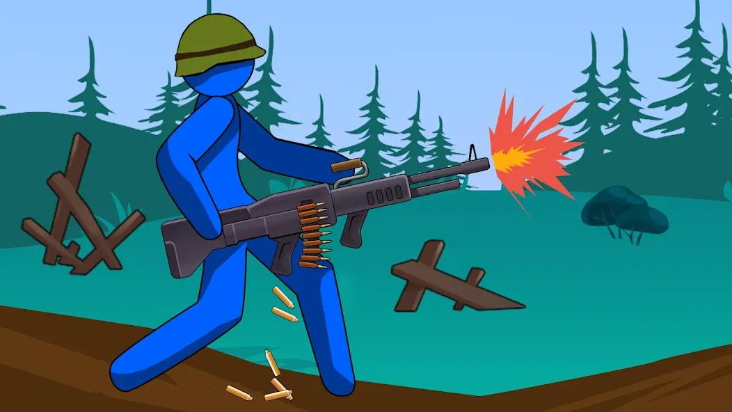 Stickman History Battle (Стикмен История Битва)  [МОД Много монет] Screenshot 2