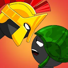 Взлом Stickman History Battle (Стикмен История Битва)  [МОД Много монет] - стабильная версия apk на Андроид