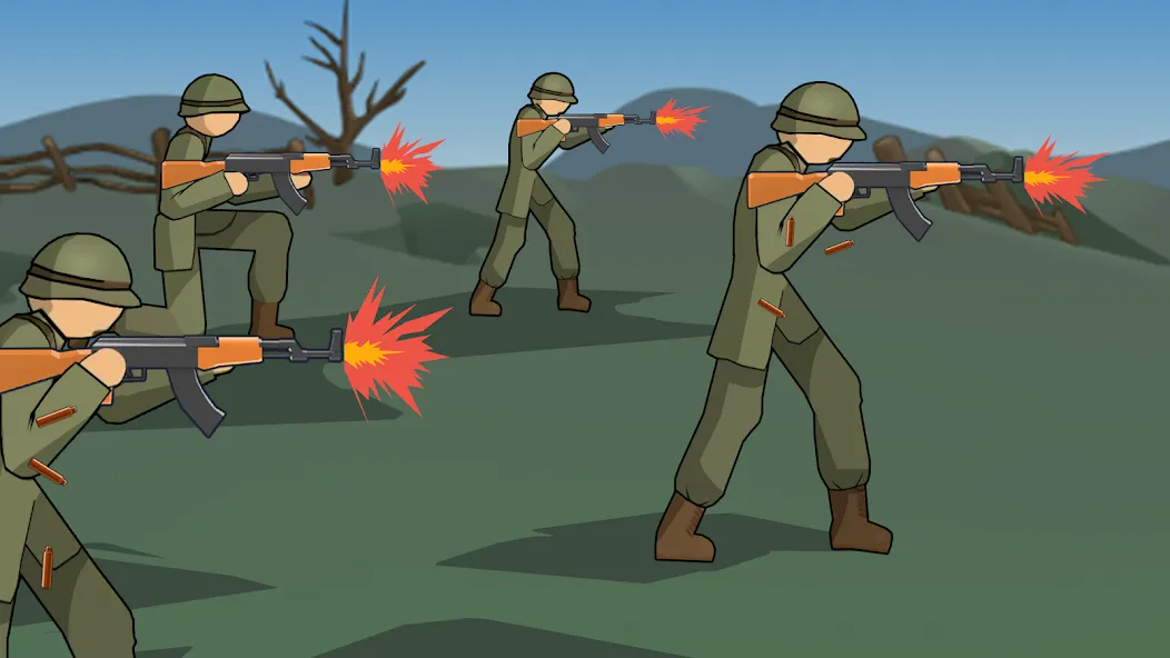 Stickman WW2 (Стикмэн Вторая Мировая война)  [МОД Много денег] Screenshot 3