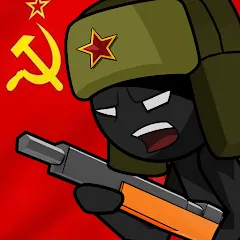 Скачать взломанную Stickman WW2 (Стикмэн Вторая Мировая война)  [МОД Много денег] - полная версия apk на Андроид