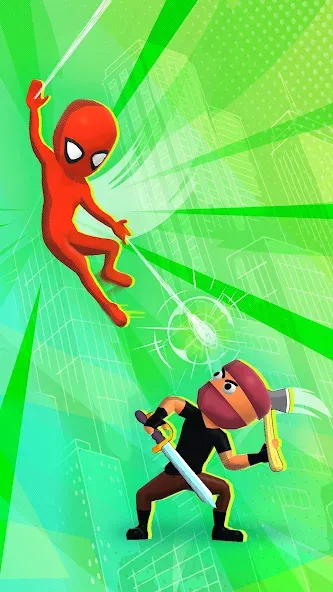 Web Master: Stickman Superhero (Вебмастер)  [МОД Unlocked] Screenshot 2