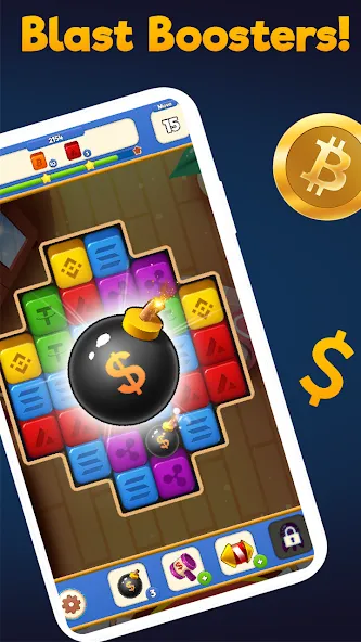 Crypto Blocks Puzzle Challenge  [МОД Mega Pack] Screenshot 3