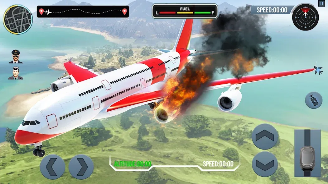 Airplane Simulator Plane Games  [МОД Mega Pack] Screenshot 4