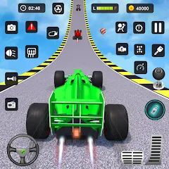 Взлом Formula Car Stunt - Car Games (Формула автомобиль трюк)  [МОД Unlimited Money] - полная версия apk на Андроид