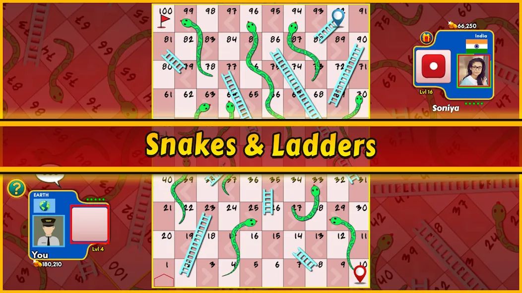 Snakes and Ladders King (Снейкс энд Ладдерс Кинг)  [МОД Бесконечные монеты] Screenshot 3