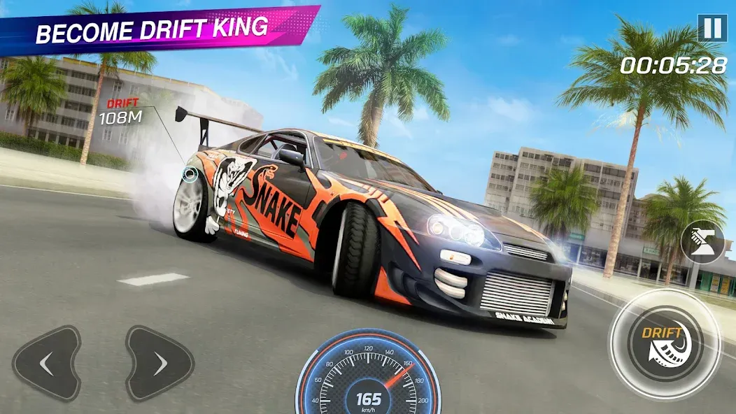 Extreme Car Driving: Car Drift  [МОД Unlocked] Screenshot 1