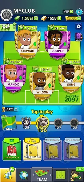 Idle Soccer Story - Tycoon RPG (Айдл Соккер Стори)  [МОД Mega Pack] Screenshot 2