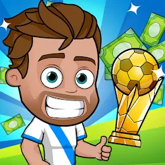 Скачать взломанную Idle Soccer Story - Tycoon RPG (Айдл Соккер Стори)  [МОД Mega Pack] - стабильная версия apk на Андроид