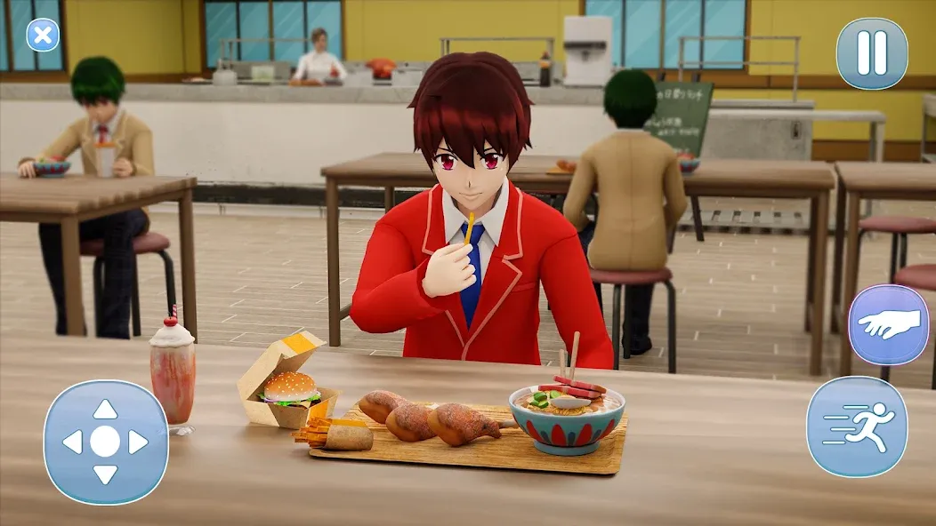 Anime Boy High School Life 3d  [МОД Все открыто] Screenshot 2