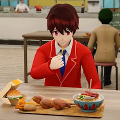 Скачать взломанную Anime Boy High School Life 3d  [МОД Все открыто] - последняя версия apk на Андроид