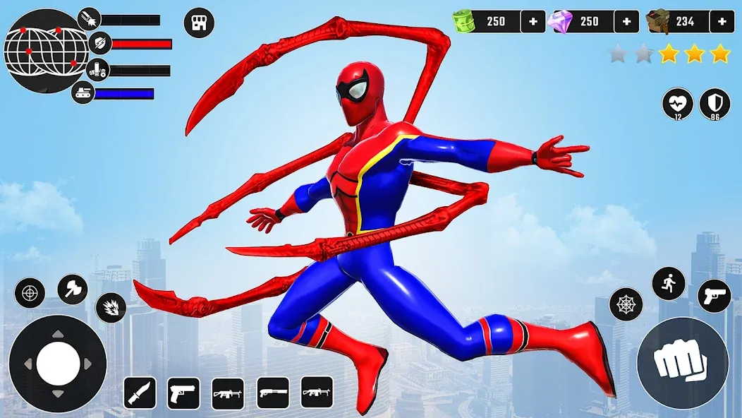 Miami Superhero: Spider Games  [МОД Бесконечные монеты] Screenshot 1