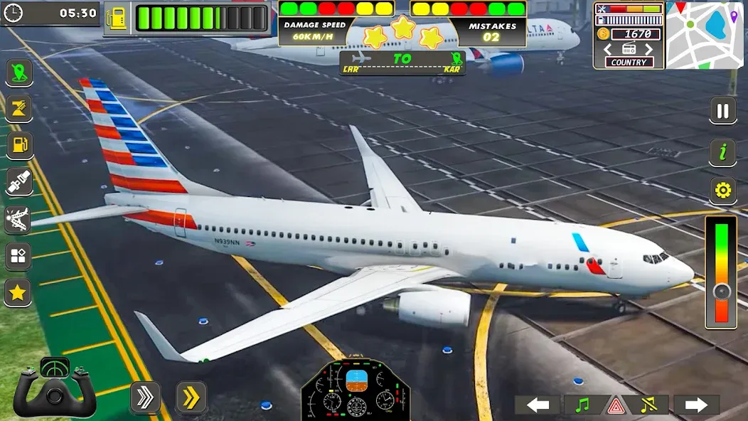 Real Flight Sim Airplane Games (Реал Флайт Сим Авиасимуляторы игры на самолеты)  [МОД Много денег] Screenshot 5