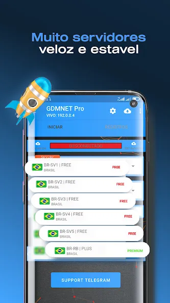 GDMNET Pro - Client VPN - SSH (ГДМНЕТ Про)  [МОД Unlocked] Screenshot 2