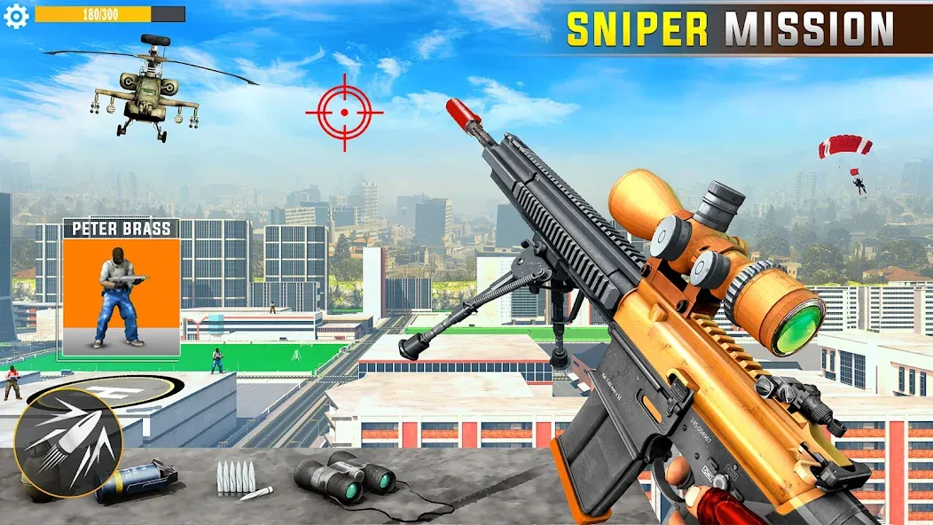 Banduk Game - Sniper Gun Games (Снайперская Война 3D)  [МОД Mega Pack] Screenshot 2