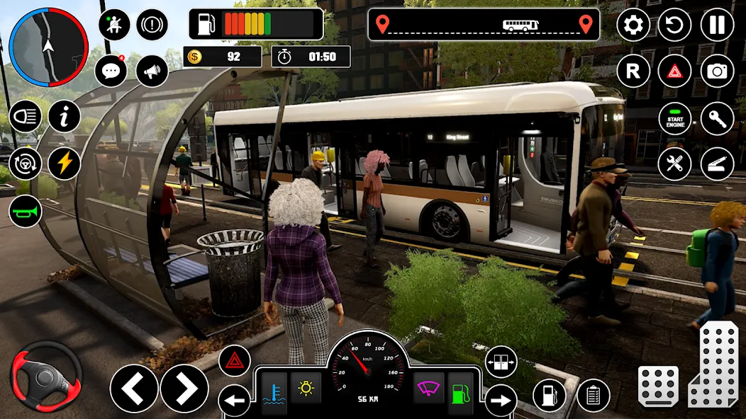 Bus Simulator : 3D Bus Games (Бас Драйвинг Симулятор ПВП Игра)  [МОД Меню] Screenshot 3