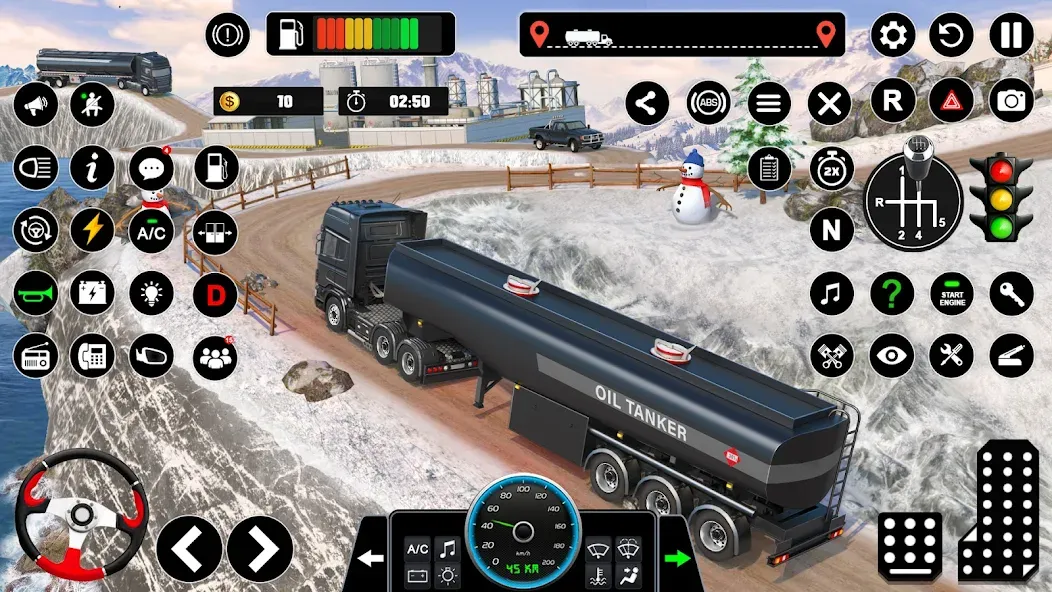 Oil Truck Games: Driving Games  [МОД Unlimited Money] Screenshot 2