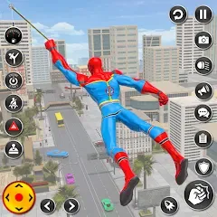 Скачать взломанную Spider Rope Hero Spider Games  [МОД Все открыто] - стабильная версия apk на Андроид