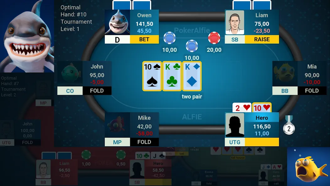 Offline Poker AI - PokerAlfie (Оффлайн Покер ИИ)  [МОД Mega Pack] Screenshot 1