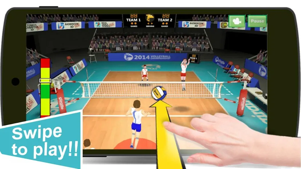 Volleyball Champions 3D - Onli  [МОД Бесконечные монеты] Screenshot 2