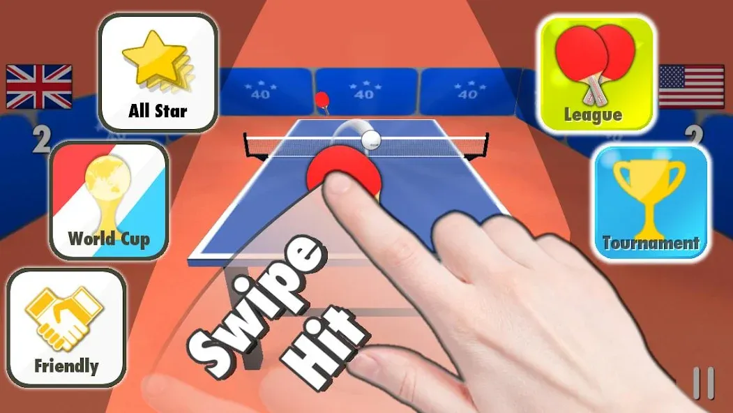 Table Tennis 3D  [МОД Unlimited Money] Screenshot 1