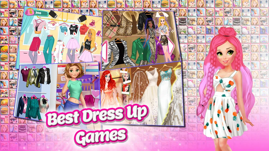 Frippa Games for Girls (Фриппа игры для девочек)  [МОД Бесконечные монеты] Screenshot 2